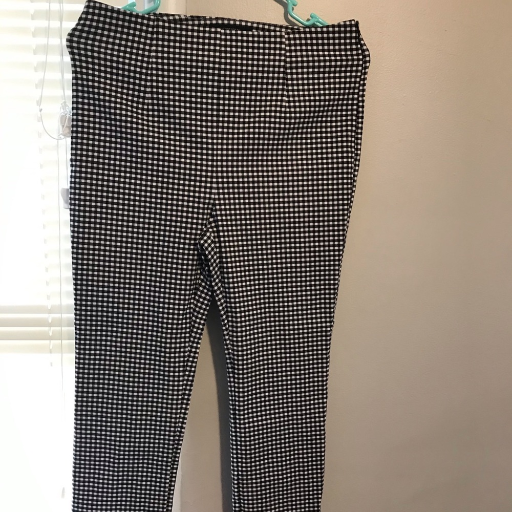 Black and White plaid pants